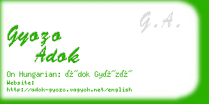 gyozo adok business card